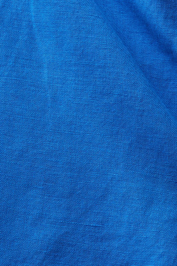 Bermuda van katoen linnen, BRIGHT BLUE, detail image number 1