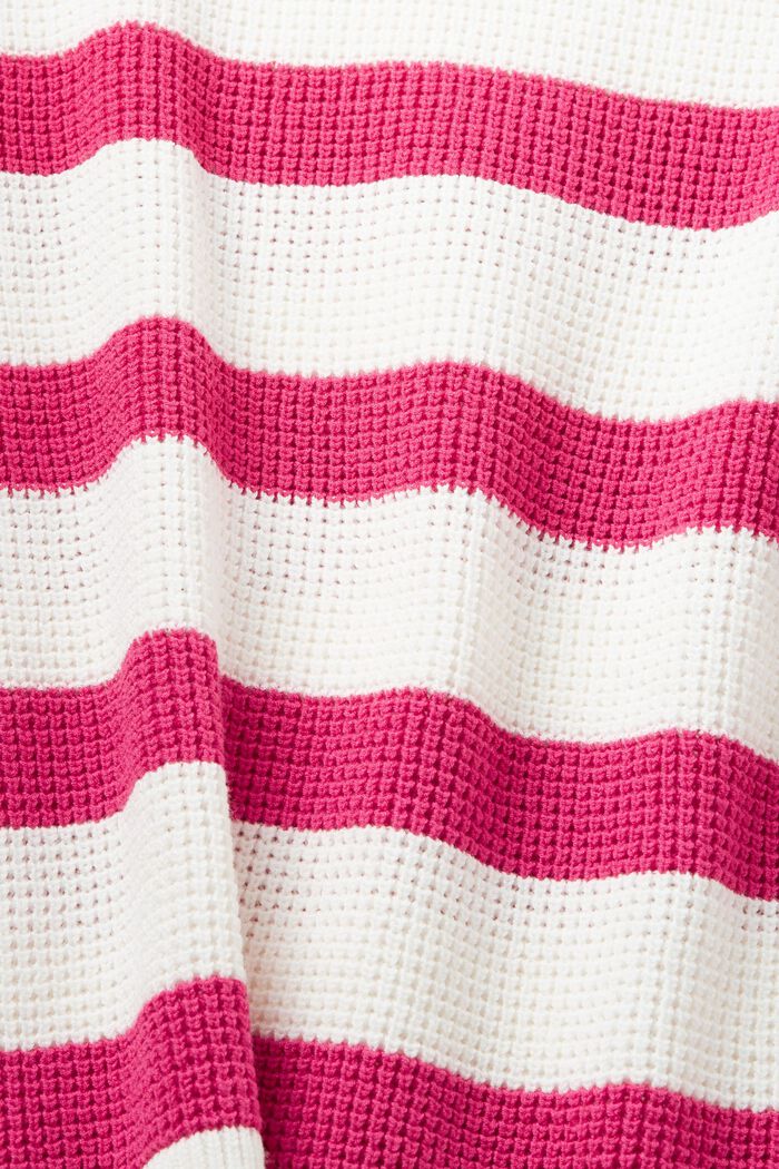 Pull-over rayé en maille à manches raccourcies, OFF WHITE, detail image number 5