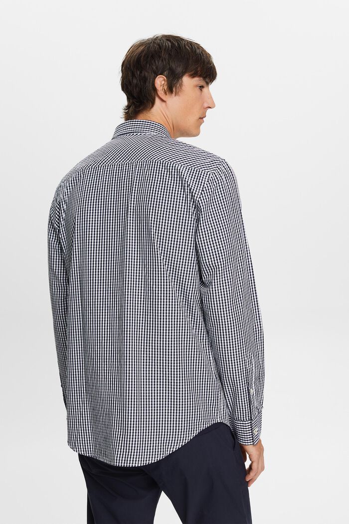 Chemise à col boutonné animée de carreaux vichy, 100 % coton, NAVY, detail image number 3