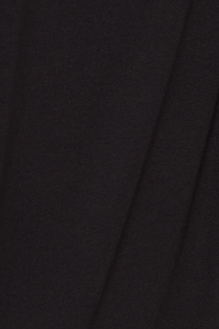 Blouseachtig shirt met LENZING™ ECOVERO™, BLACK, detail image number 4