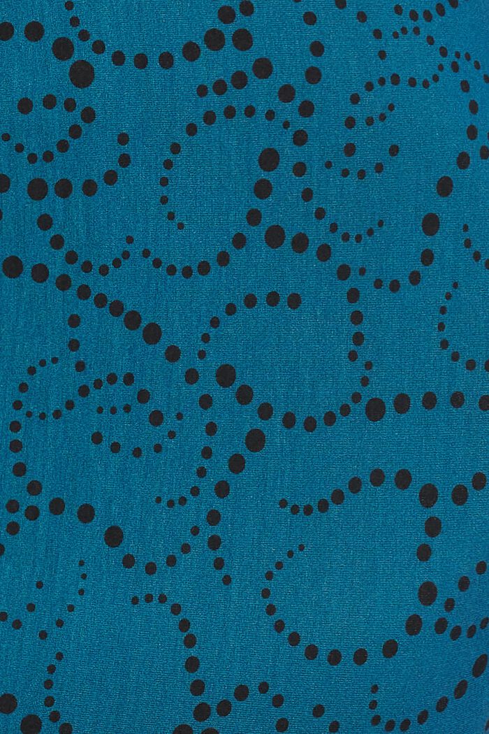 Jersey jurk met motief, LENZING™ ECOVERO™, BLUE CORAL, detail image number 5