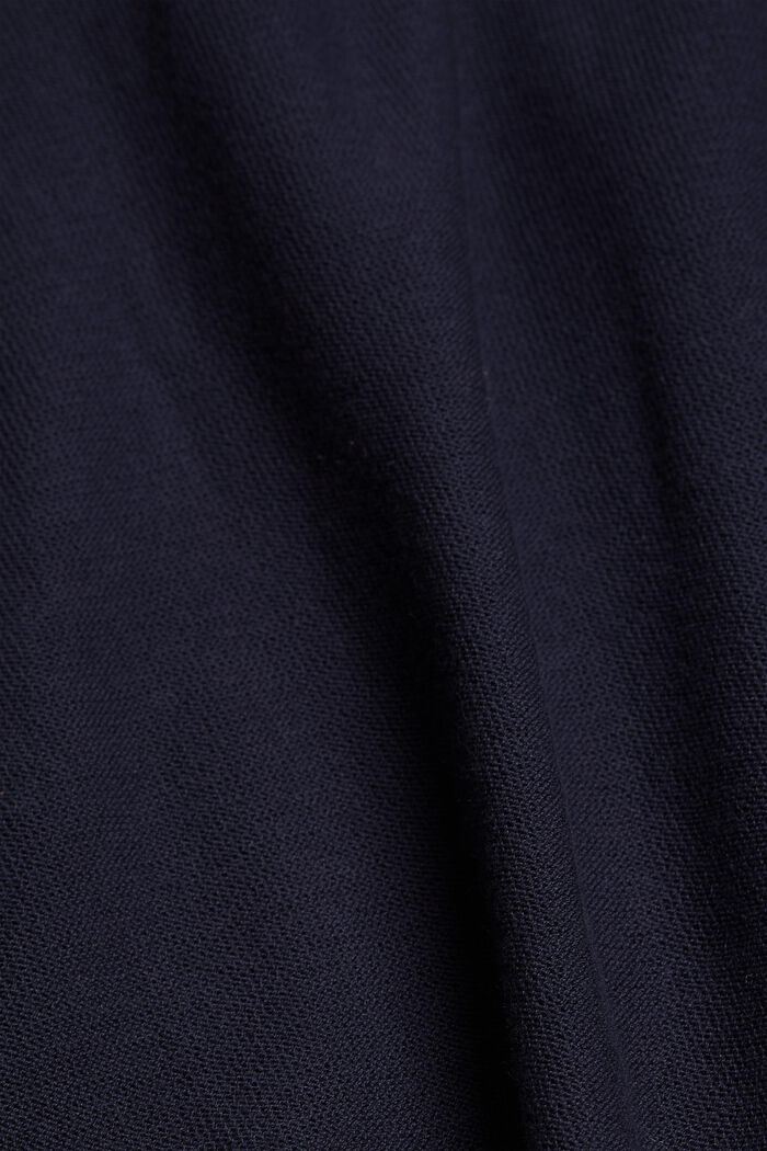 Cardigan à la coupe ouverte, en 100 % coton biologique, NAVY, detail image number 4