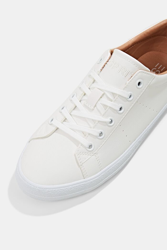 Sneakers van imitatieleer, WHITE, detail image number 4