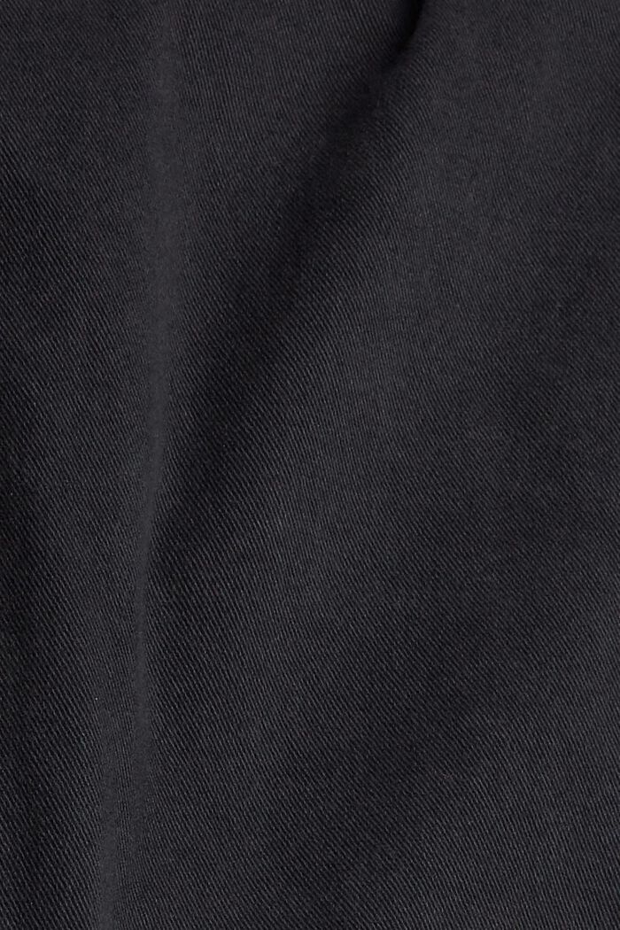 Stretchbroek met ritsdetail, BLACK, detail image number 1