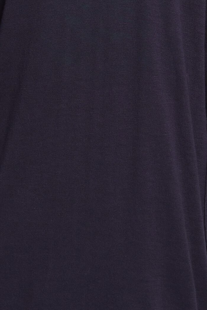 Cardigan à capuche en maille de pur coton, NAVY, detail image number 5