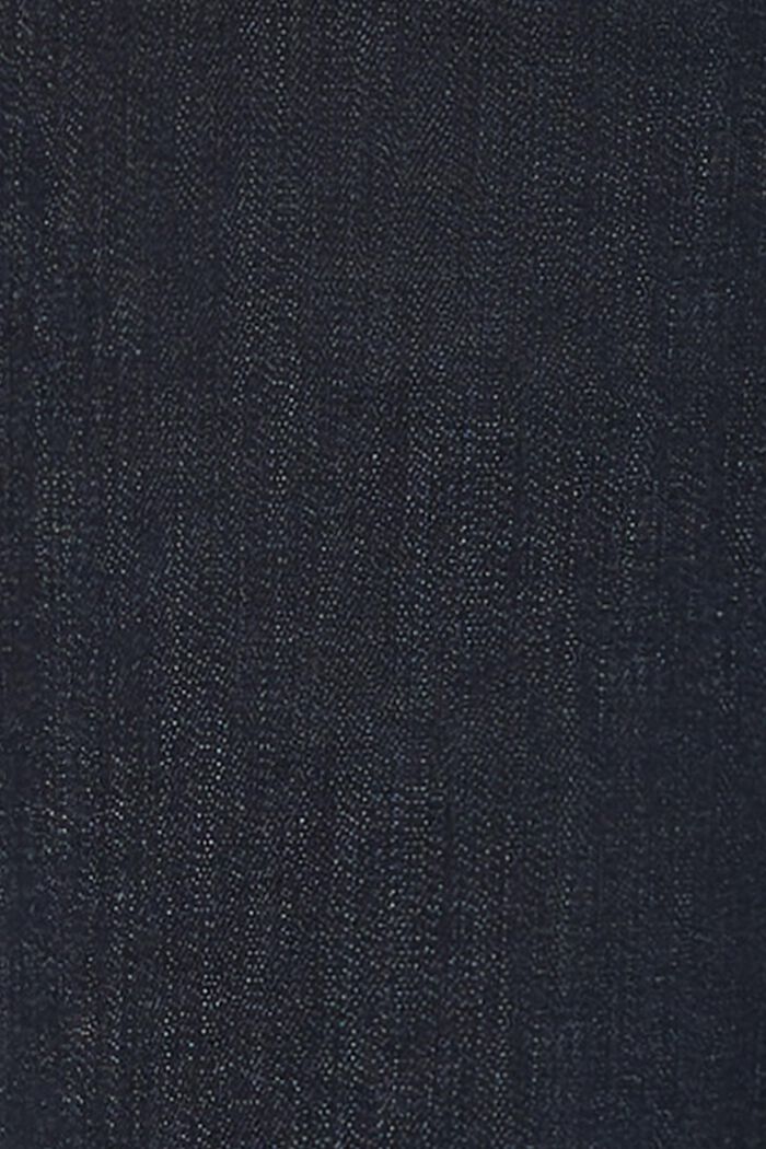 Jeans met kortere pijpen en een band over de buik, DARK WASHED, detail image number 0