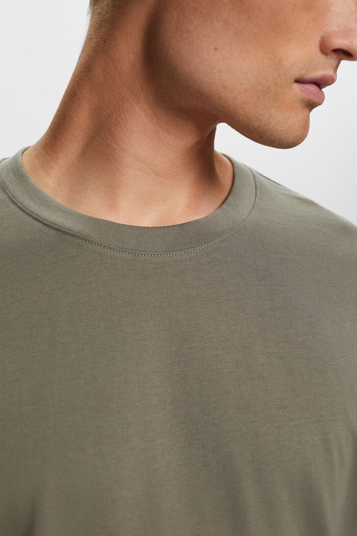 T-shirt à manches longues en jersey, 100 % coton, GUNMETAL, detail image number 2