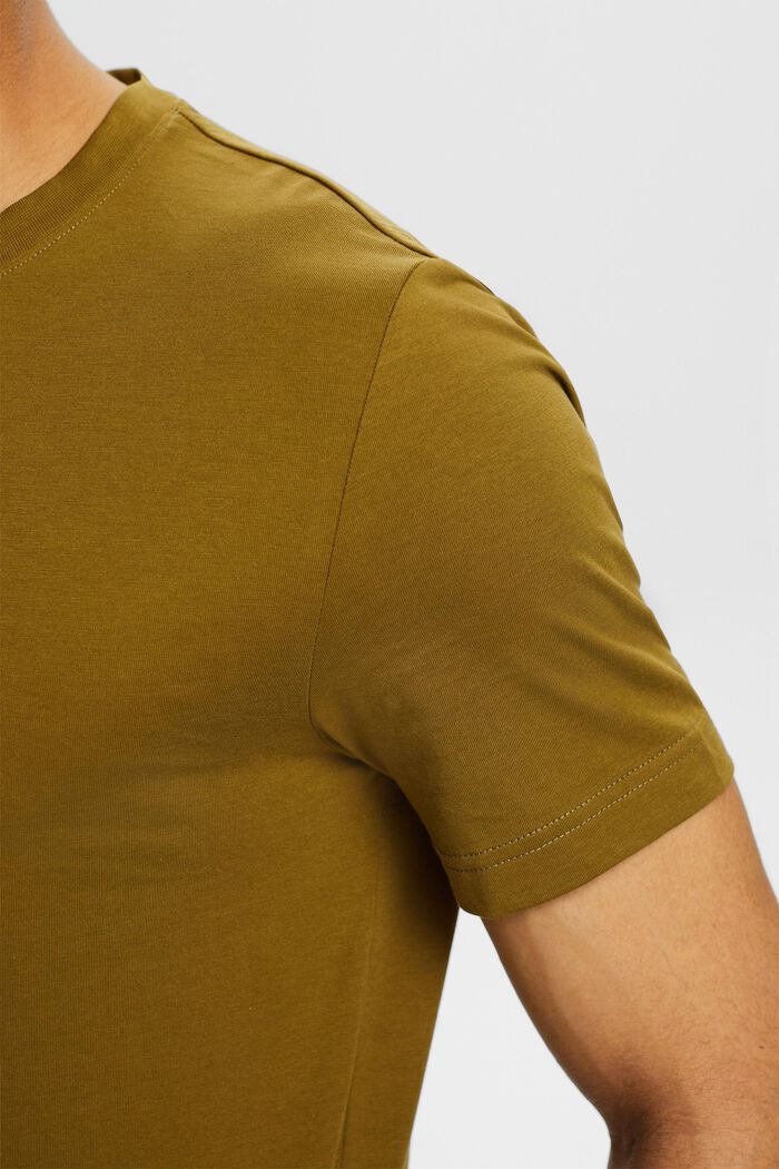 Jersey T-shirt van organic cotton, OLIVE, detail image number 3