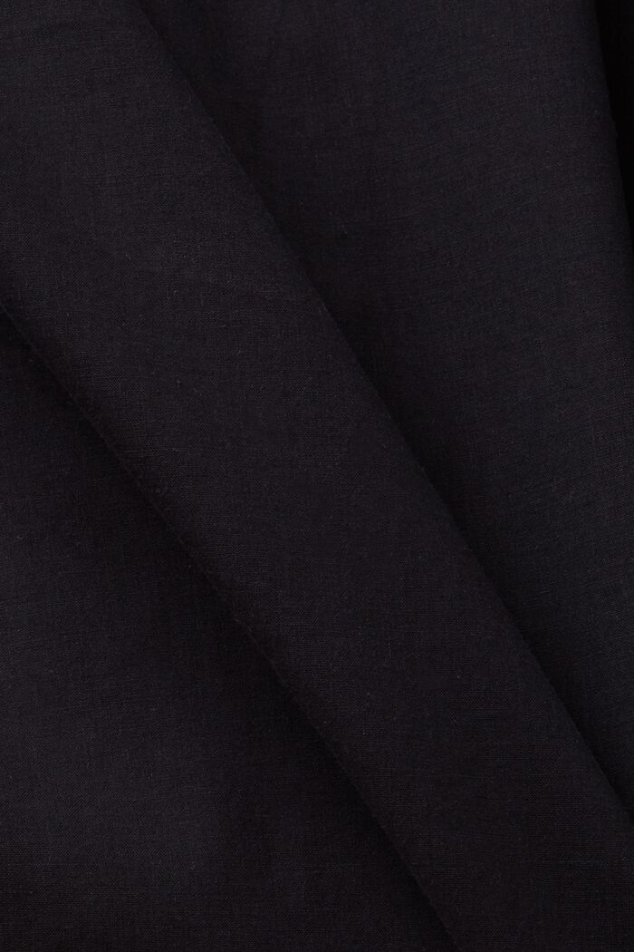Blouse met open rug, TENCEL™, BLACK, detail image number 5