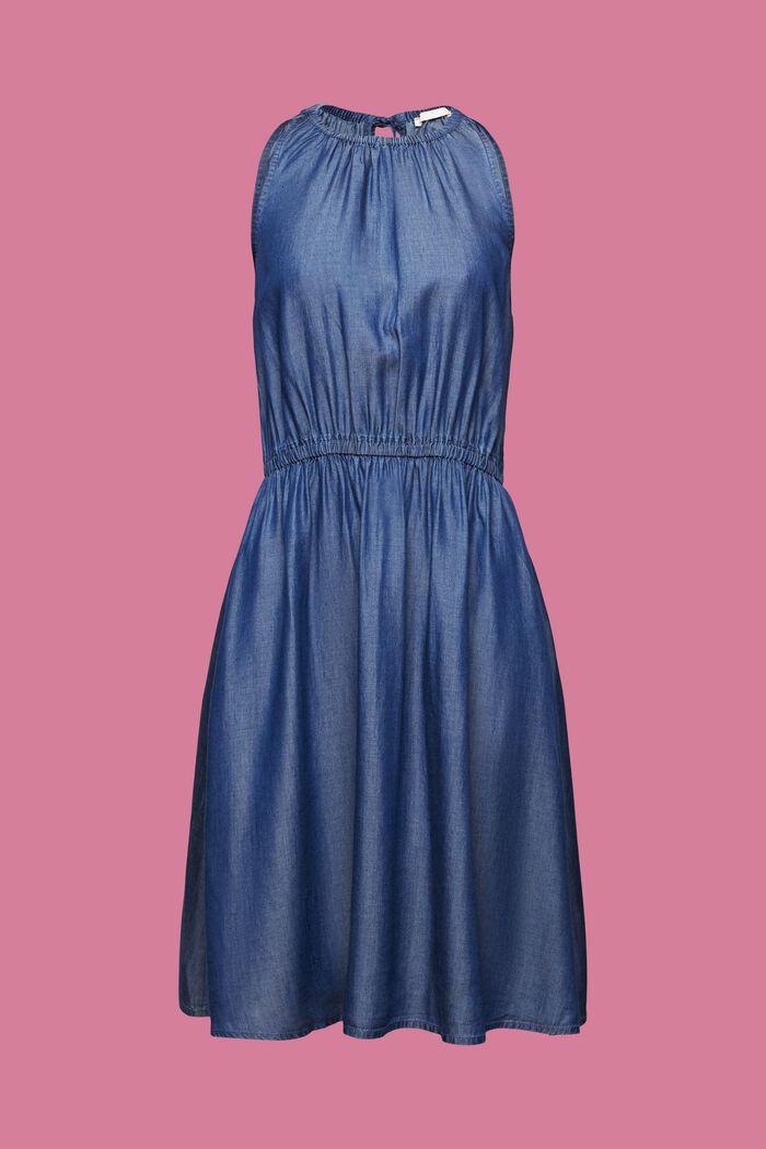 Mini-robe aspect denim, TENCEL™, BLUE DARK WASHED, detail image number 6