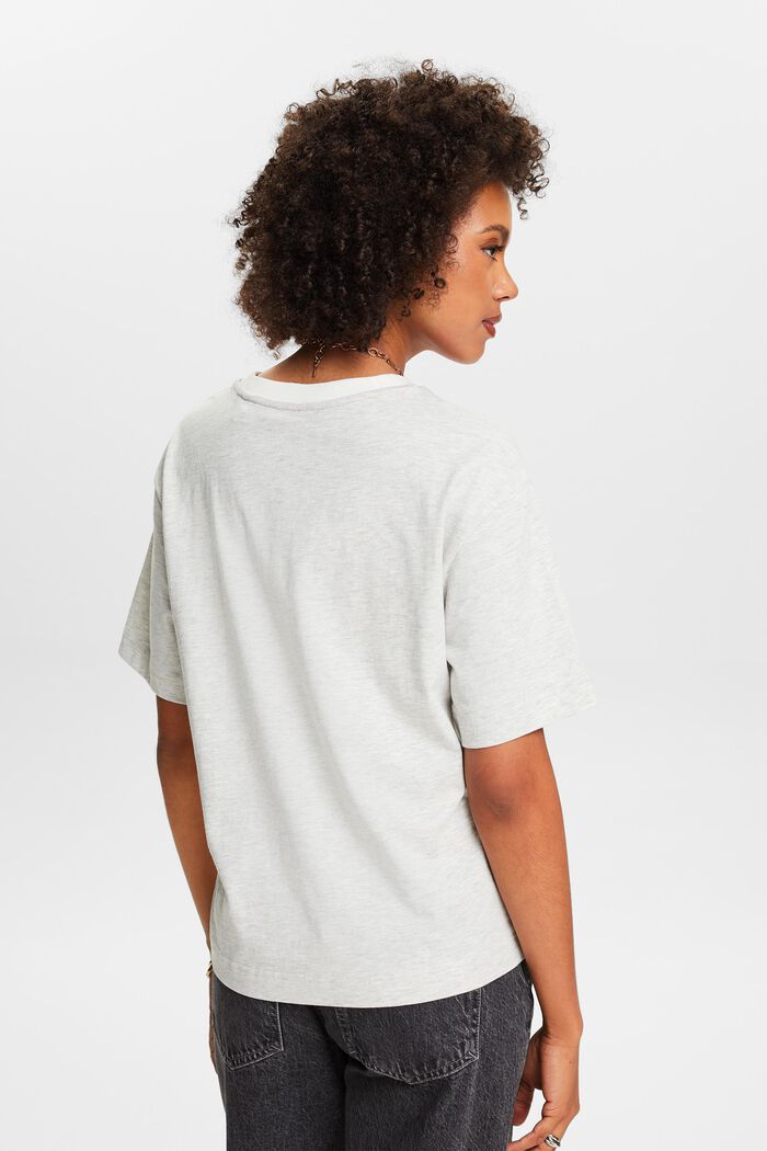 T-shirt chiné à col ras-du-cou, ICE, detail image number 2