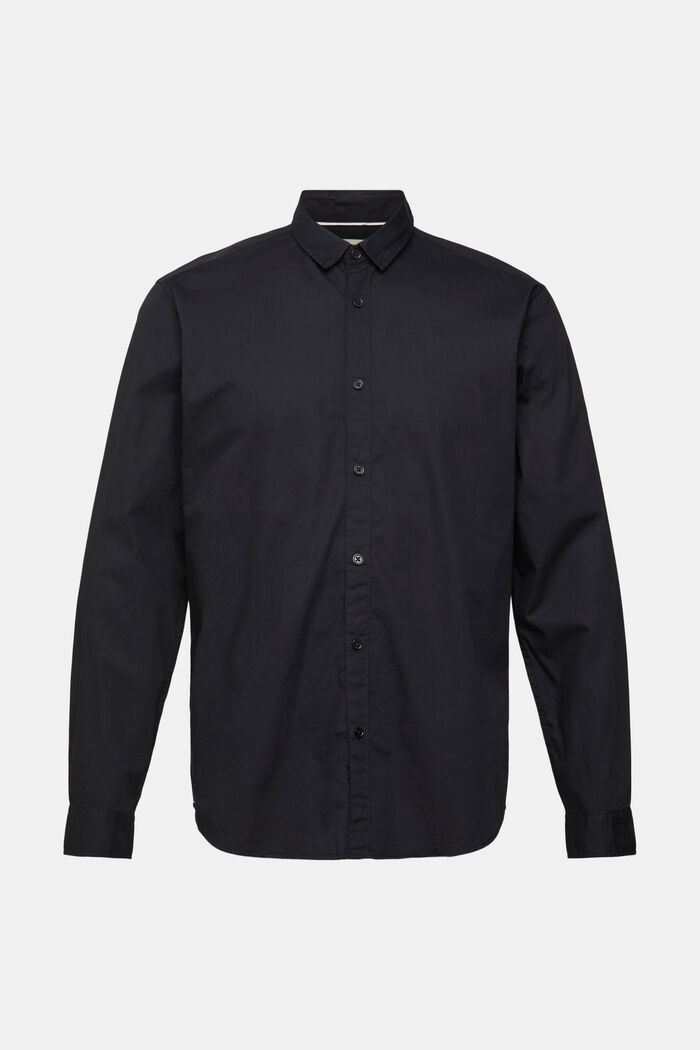 Slim fit, duurzaam katoenen overhemd, BLACK, detail image number 5
