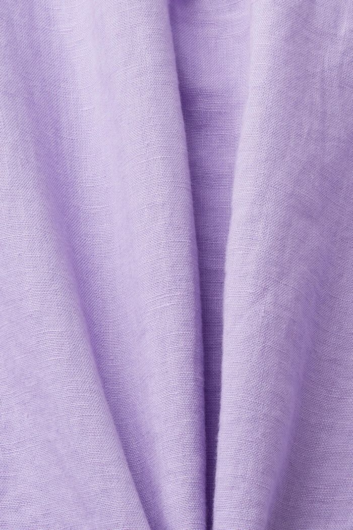 Linnen blouse, LAVENDER, detail image number 4