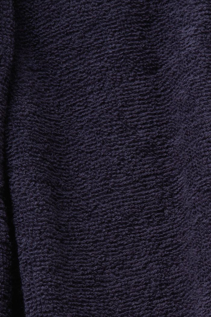 Peignoir unisexe, 100 % coton, NAVY BLUE, detail image number 5