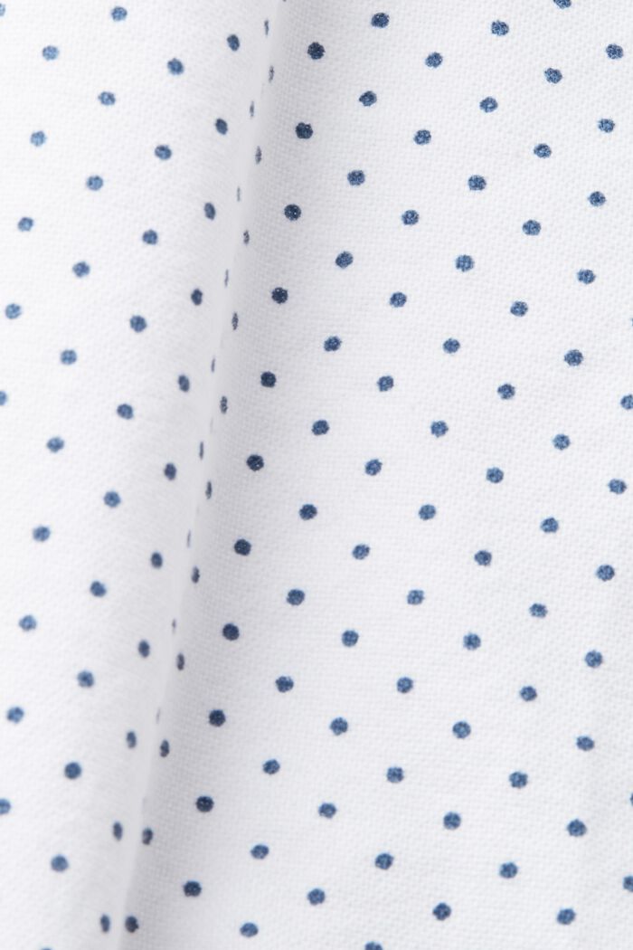 Buttondown-overhemd met print, WHITE, detail image number 6