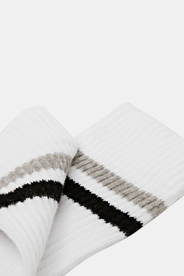 2-pak ribgebreide sokken, SNOW, detail image number 1