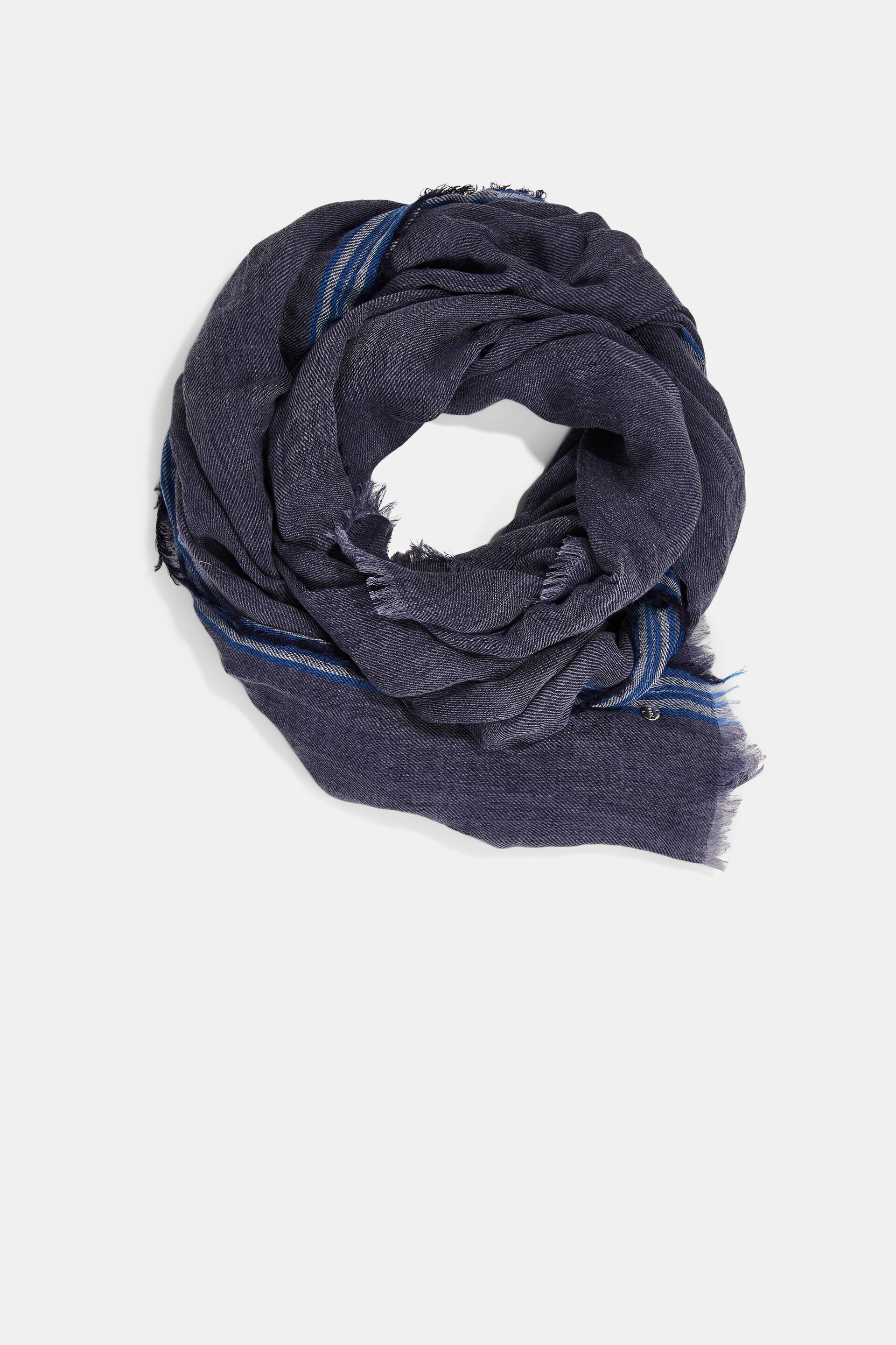 Esprit Snood blauw-wit volledige print casual uitstraling Accessoires Sjaals Snoods 