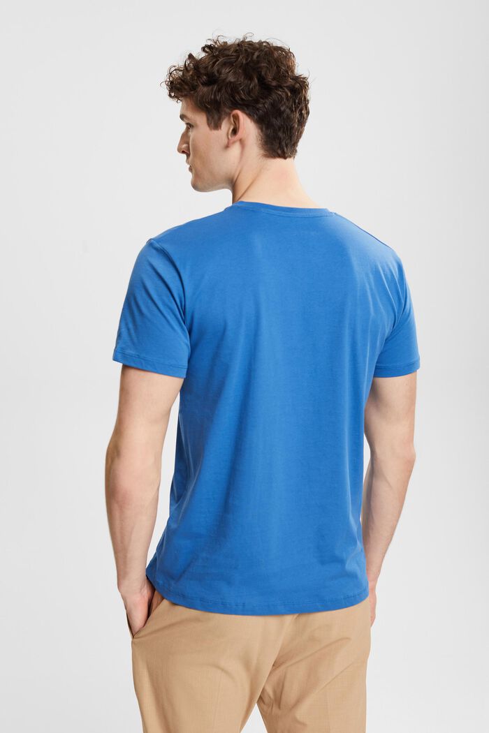 Jersey T-shirt met V-hals, BLUE, detail image number 3