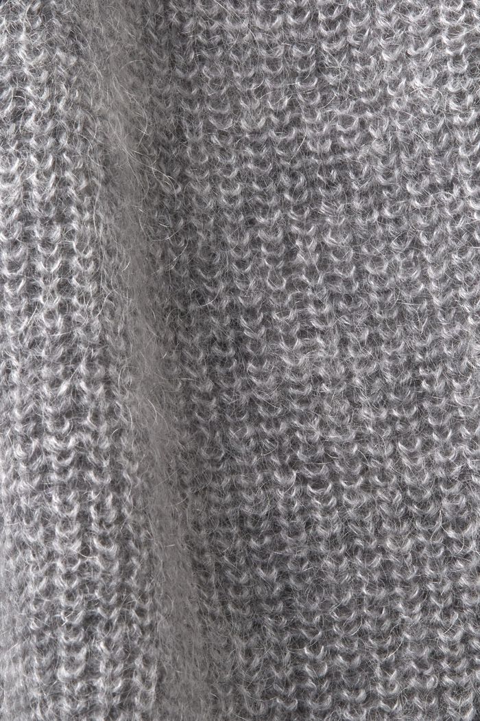 Cardigan en maille côtelée sans fermeture, MEDIUM GREY, detail image number 6