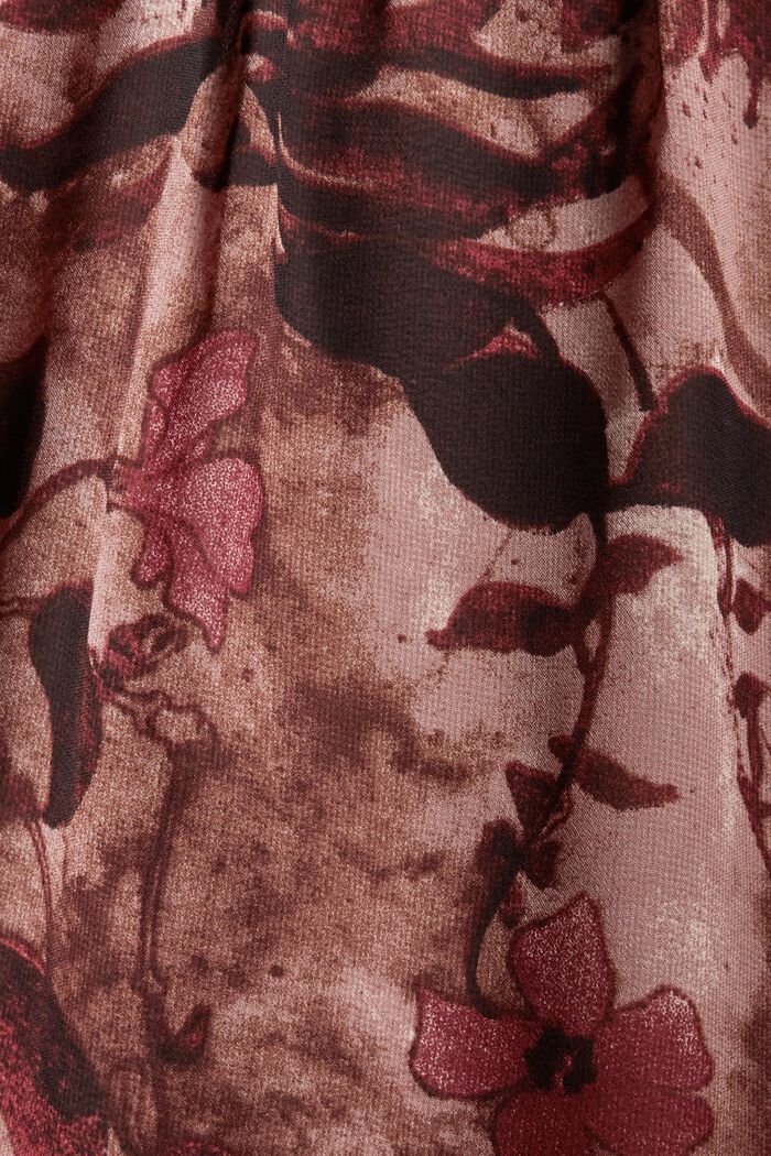 Gerecycled: chiffon blouse met bloemenprint, OLD PINK, detail image number 4