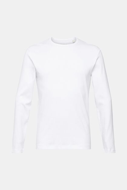 Jersey longsleeve, WHITE, overview