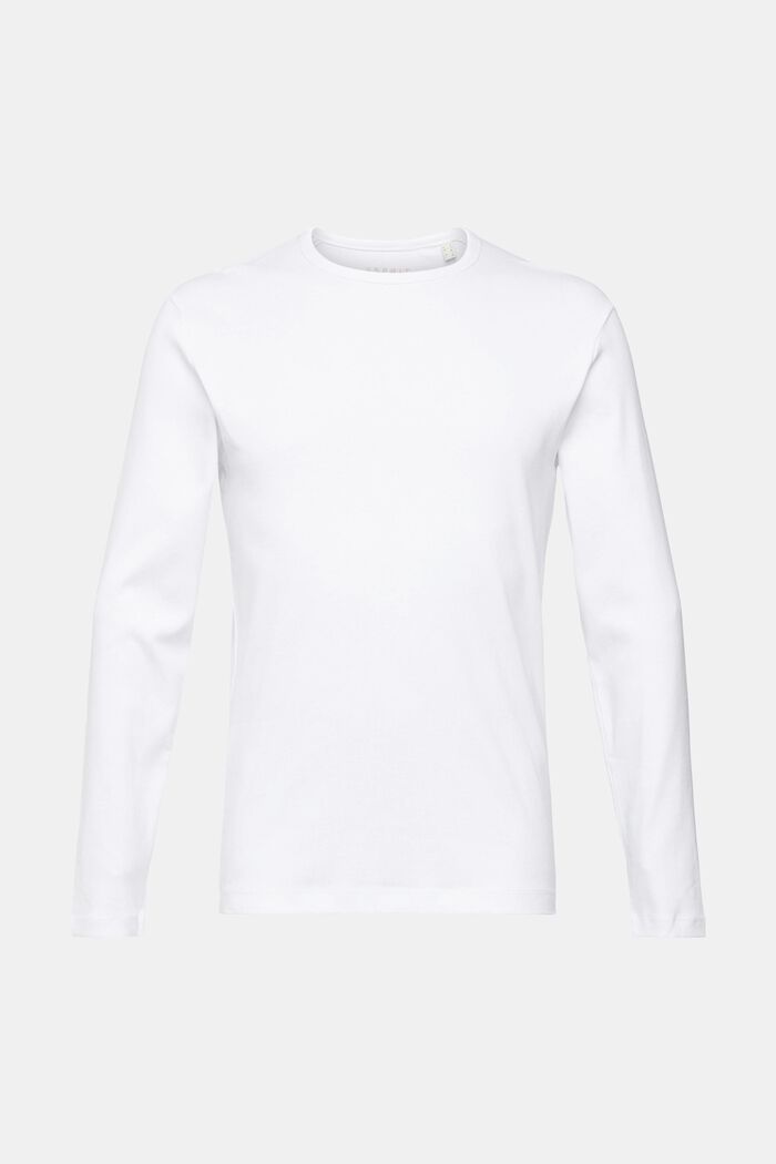 Jersey longsleeve, WHITE, detail image number 6