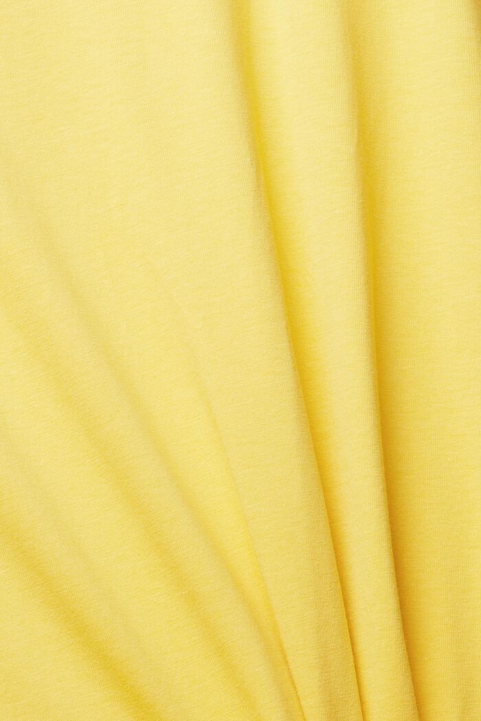 T-shirt unicolore, YELLOW, detail image number 4