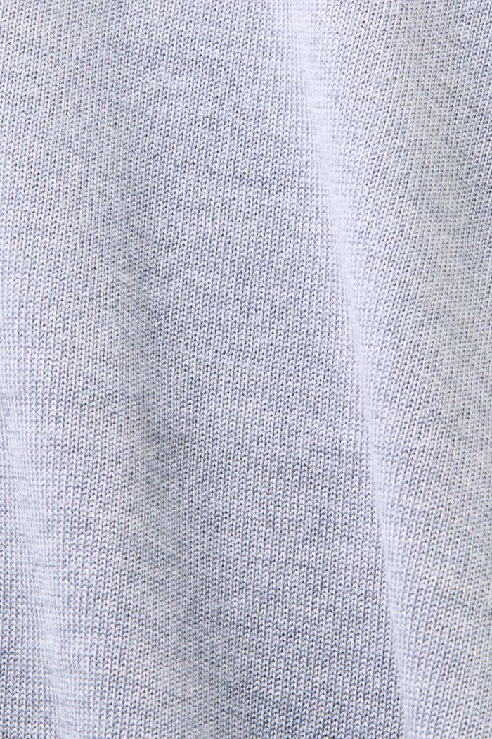 Wollen trui met korte mouwen, LIGHT GREY, detail image number 5
