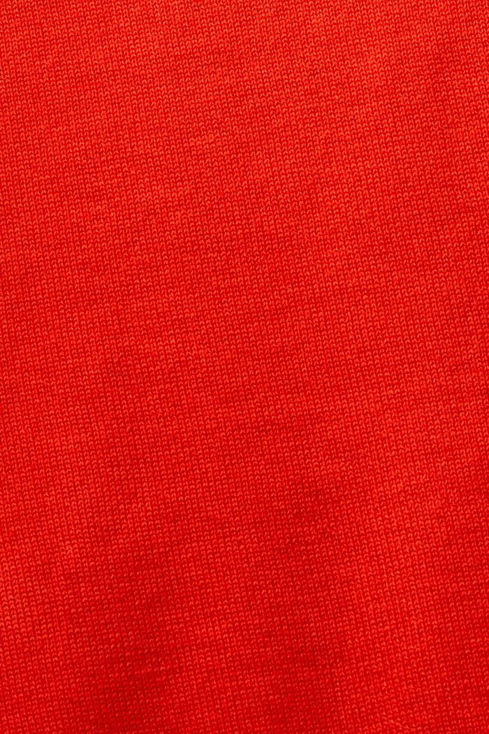 Pull-over à col bateau, RED, detail image number 4