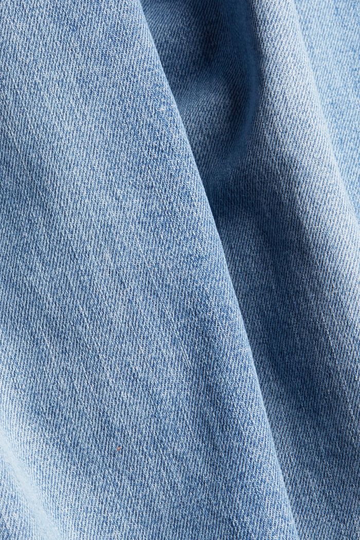 Jean 7/8 en coton biologique de coupe Fashion Fit, BLUE MEDIUM WASHED, detail image number 4