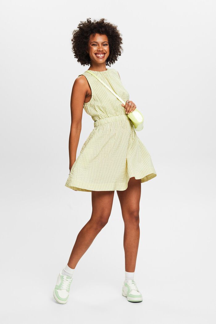 Mouwloze mini-jurk met open rug, LIGHT GREEN, detail image number 1
