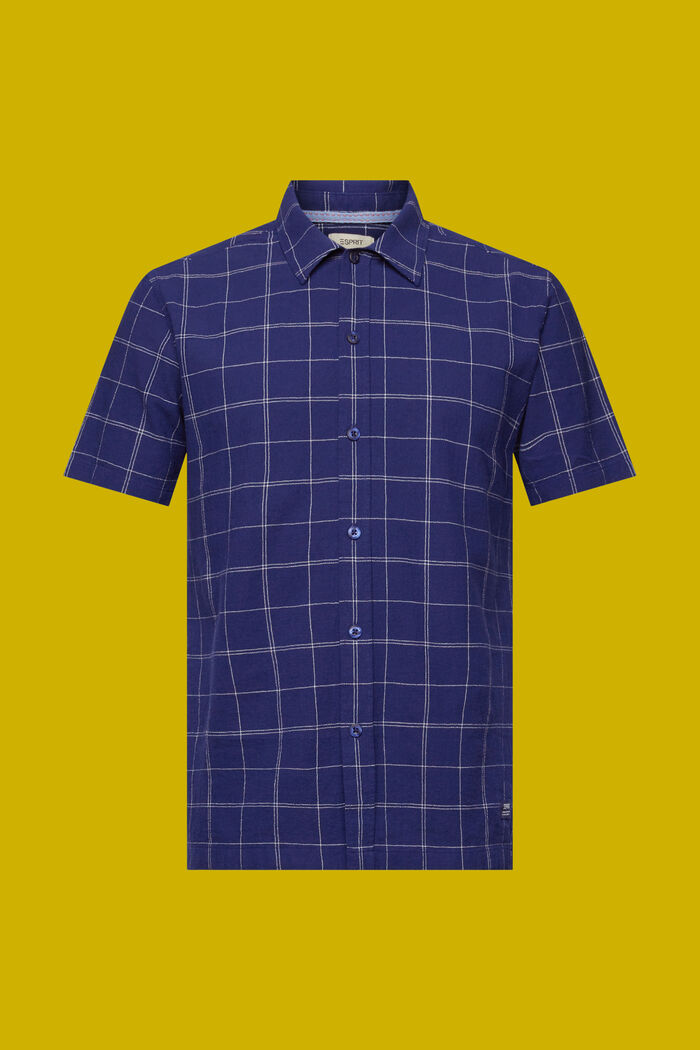 Overhemd met korte mouwen van 100% katoen, DARK BLUE, detail image number 5