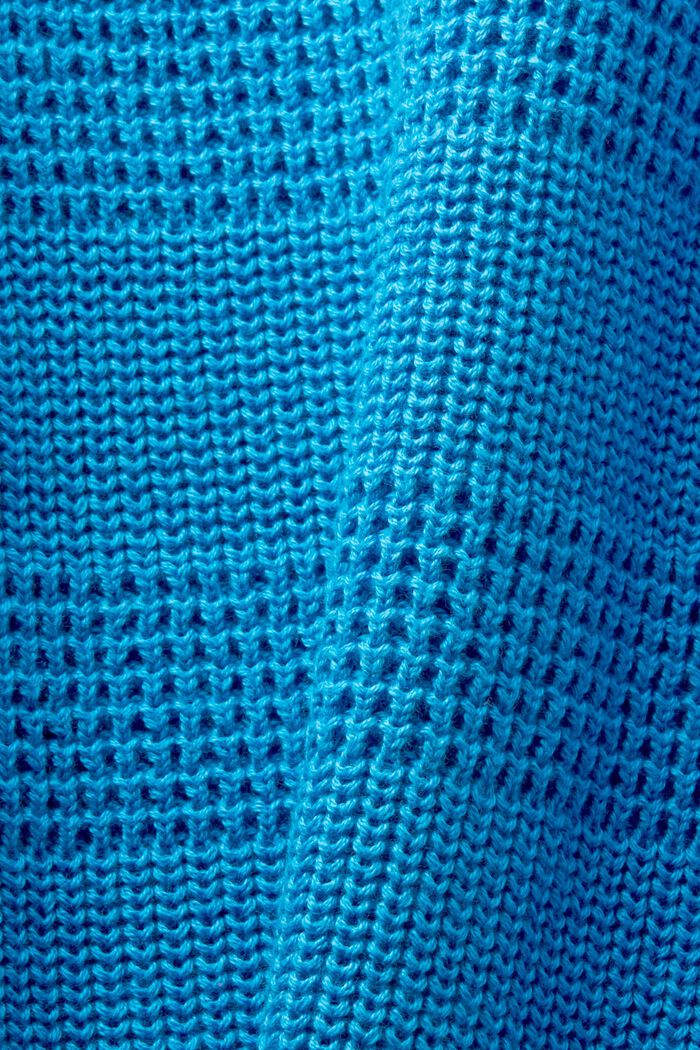 Gestructureerd gebreid vest, BLUE, detail image number 5