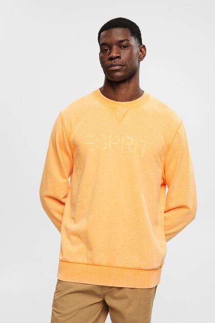 Sweatshirt met logoprint en ronde hals