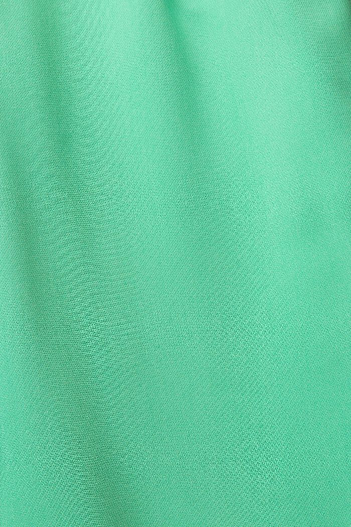 High-rise culotte met bandplooien, GREEN, detail image number 1