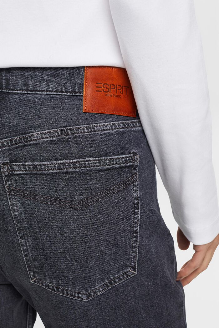 Casual retro jeans met middelhoge taille, BLACK MEDIUM WASHED, detail image number 4