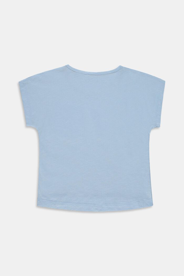 T-shirt met borstzak, 100% katoen, BLUE LAVENDER, detail image number 1