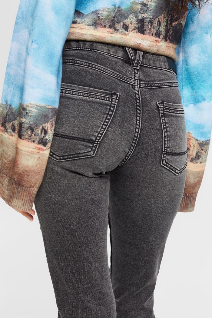 Slim fit-jeans met stretch, BLACK MEDIUM WASHED, detail image number 4