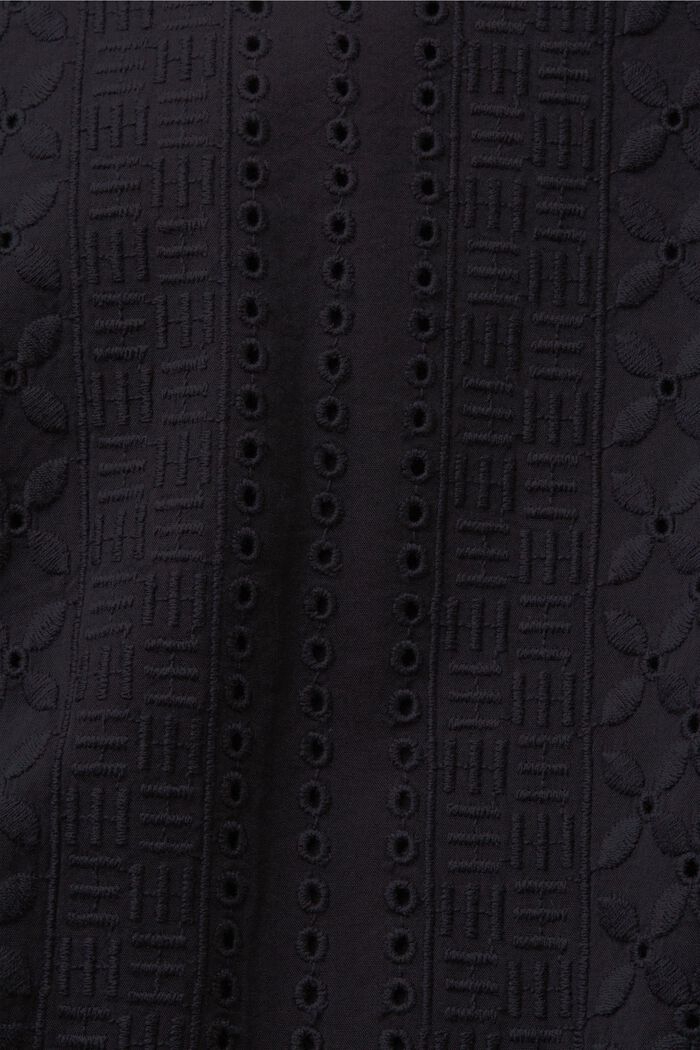 Crop top met borduursels, LENZING™ ECOVERO™, BLACK, detail image number 7