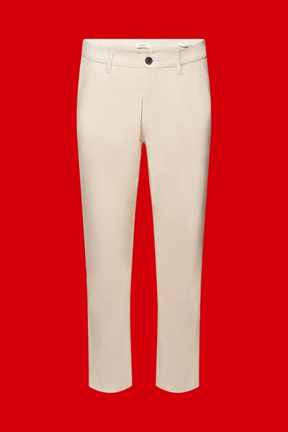 Tweekleurige pantalon van een katoenmix