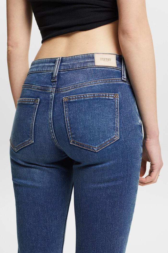 Slim fit-jeans met stretch, BLUE MEDIUM WASHED, detail image number 3