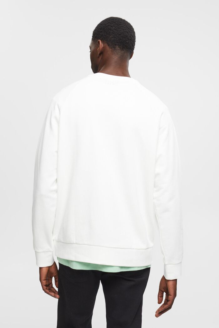 Sweat-shirt en coton de coupe Relaxed Fit, OFF WHITE, detail image number 3