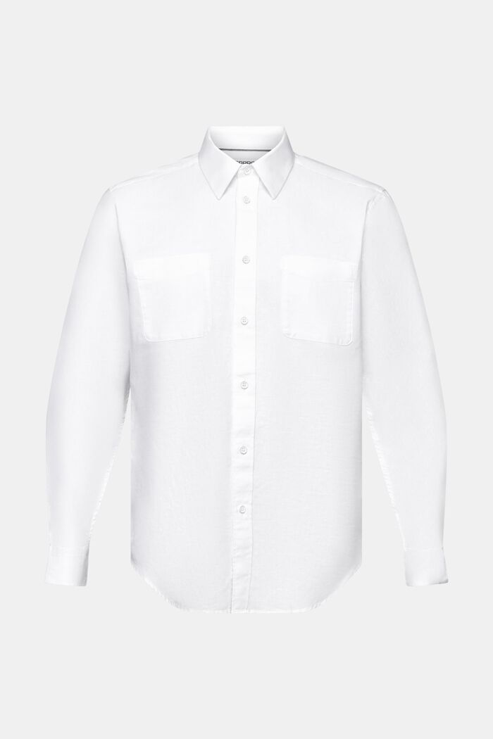 Overhemd met lange mouwen, WHITE, detail image number 6