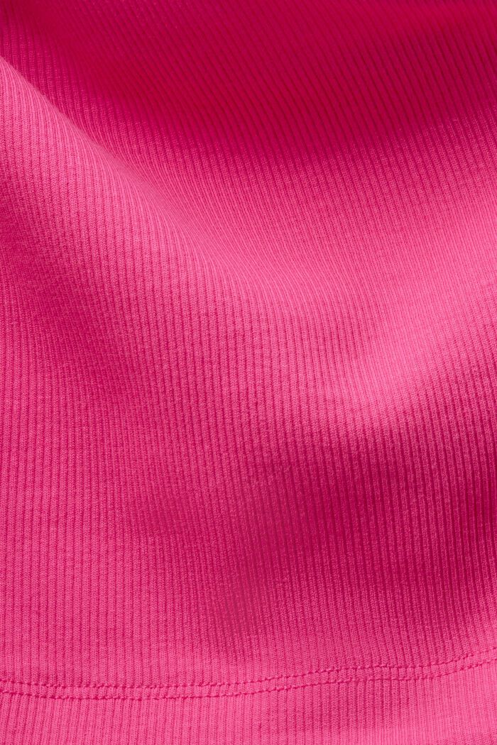 Cropped one-shoulder top, PINK FUCHSIA, detail image number 5