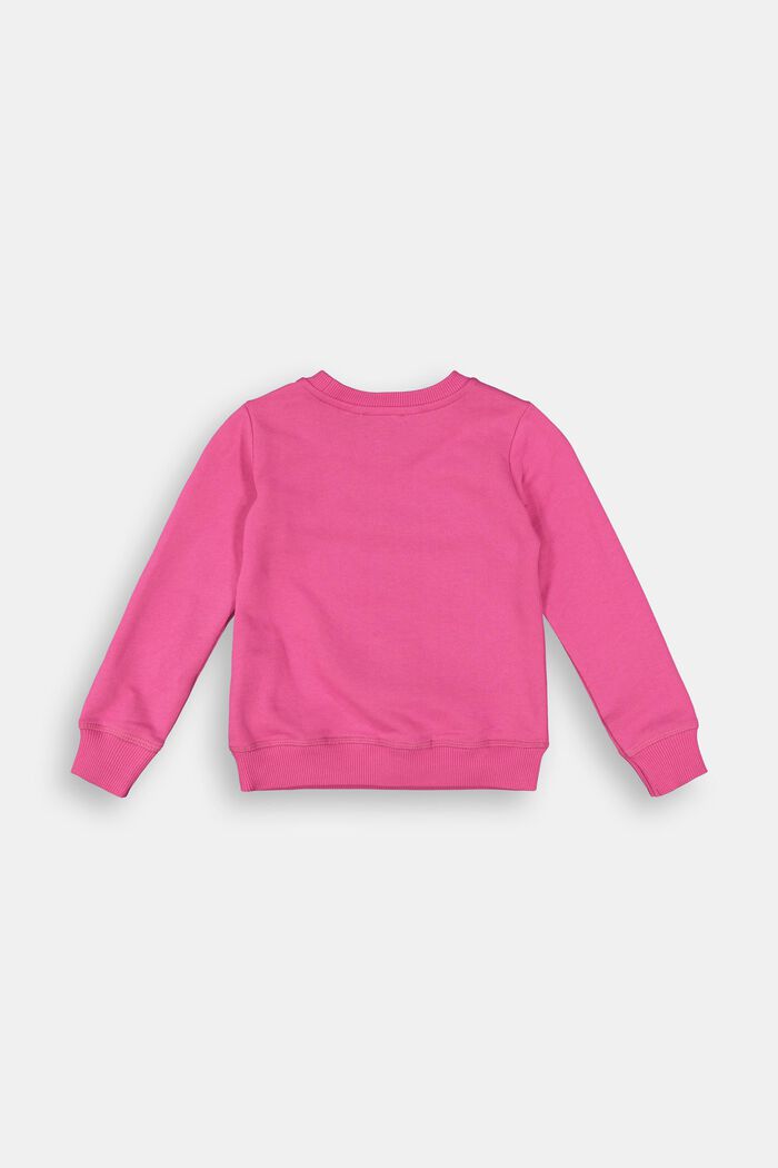 Sweatshirt met logo, van 100% katoen, PINK, detail image number 1