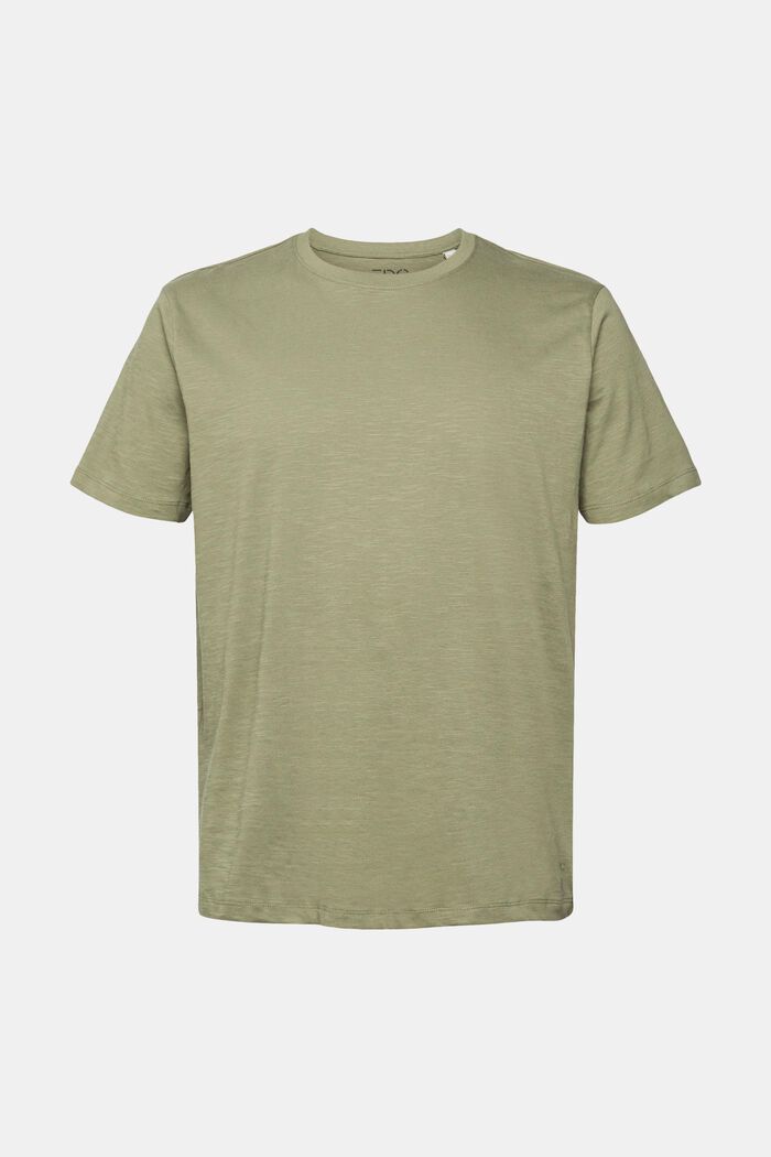 Jersey T-shirt, 100% katoen, KHAKI GREEN, detail image number 2