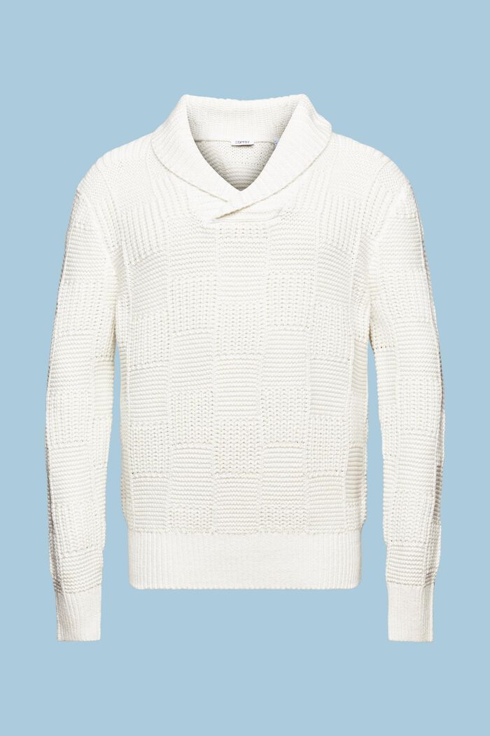 Grofgebreide trui met sjaalkraag, ICE, detail image number 7