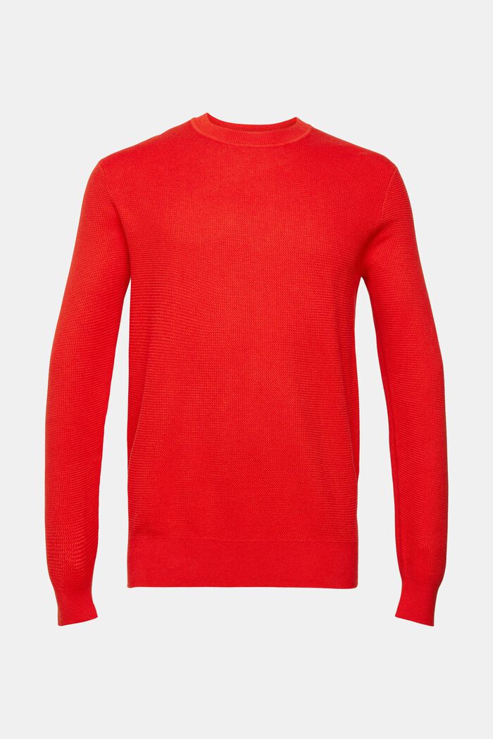 Gestreepte sweater, RED, detail image number 2