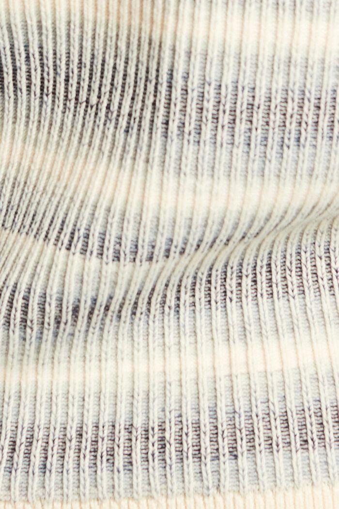 Ribgebreide trui met ronde hals, PETROL BLUE, detail image number 5