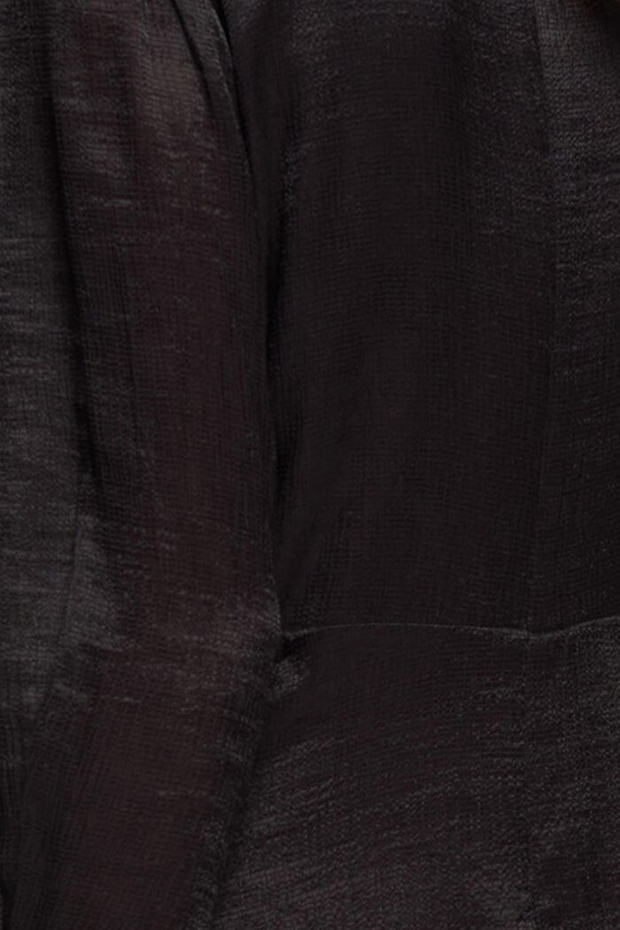 Midi-jurk met asymmetrische zoom, BLACK, detail image number 1